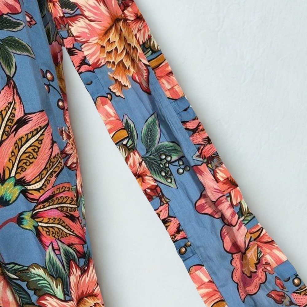 FARM Rio Wonderful Bouquet Blue Sleeveless Maxi Dress NWT Size S ($285 retail) - Picture 10 of 13
